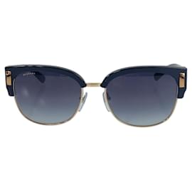 Bulgari-Bvlgari Black Plastic/Metal Sunglasses 8189-Black