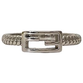 Anello Fendi Baguette 1A2621 Argento Metallico
