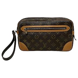 Louis Vuitton-Louis Vuitton Monogram Clutch Bag M51825-Brown