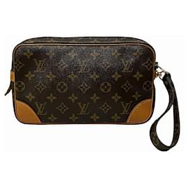 Louis Vuitton-Louis Vuitton Monogram Clutch Bag M51825-Brown