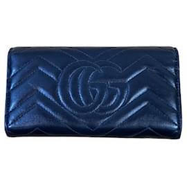 Gucci-Gucci GG Marmont Continental Wallet 443436-Black