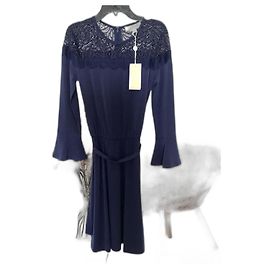Michael Kors Kleid Blau Blau