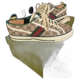 Gucci-Tênis GG para homens com Gucci Tennis 1977-Bege