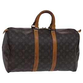 Louis Vuitton-LOUIS VUITTON Monogram Keepall 45 Boston Bag M41428 LV Auth ep7878-Monogram