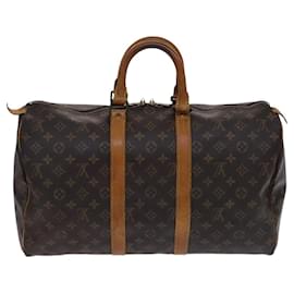 Louis Vuitton-LOUIS VUITTON Monogram Keepall 45 Boston Bag M41428 LV Auth ep7878-Monogram