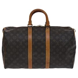 Louis Vuitton-LOUIS VUITTON Monogram Keepall 45 Boston Bag M41428 LV Auth BD996-Monogram