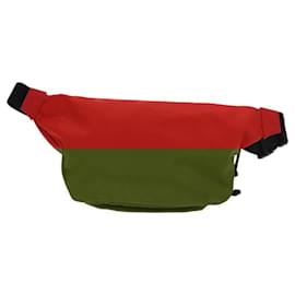 Balenciaga-Sac à taille BALENCIAGA Wheel en nylon rouge 533009 Auth hk2377-Rouge