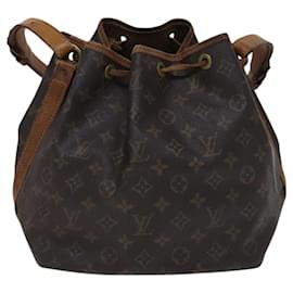 Louis Vuitton-LOUIS VUITTON Monogram Petit Noe Shoulder Bag M42226 LV Auth BD760-Monogram