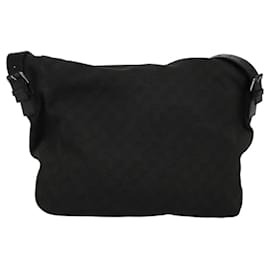 Gucci-GUCCI GG Canvas Shoulder Bag Black 101651 Auth ep7882-Black