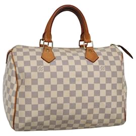 Louis Vuitton-LOUIS VUITTON Damier Azur Speedy 30 Hand Bag N41533 LV Auth BA963-Other