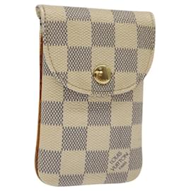 Louis Vuitton-LOUIS VUITTON Damier Azur Etui Telephonne MM Cell Phone Case N60026 Auth EC1032-Other