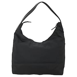 Gucci-GUCCI Shoulder Bag Nylon Black 001 3380 Auth MY360-Black