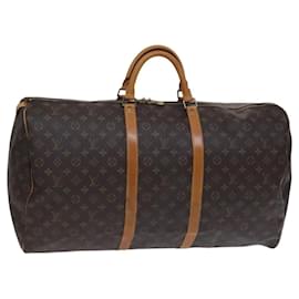Louis Vuitton-LOUIS VUITTON Monogram Keepall 60 Boston Bag M41422 LV Auth ep7997-Monogram