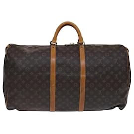 Louis Vuitton-LOUIS VUITTON Monogram Keepall 60 Boston Bag M41422 LV Auth ep7997-Monogram