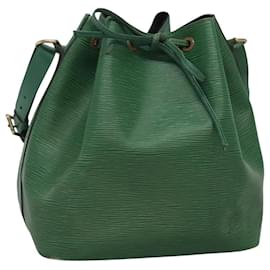 Louis Vuitton-LOUIS VUITTON Epi Petit Noe Shoulder Bag Green M44104 LV Auth BD694-Green
