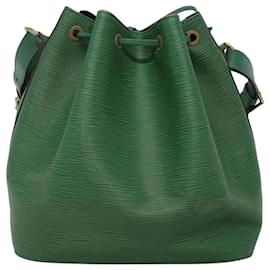 Louis Vuitton-LOUIS VUITTON Epi Petit Noe Shoulder Bag Green M44104 LV Auth BD694-Green