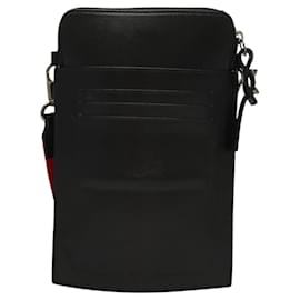 Christian Louboutin-Christian Louboutin Shoulder Bag Leather Black Auth bs23907-Black