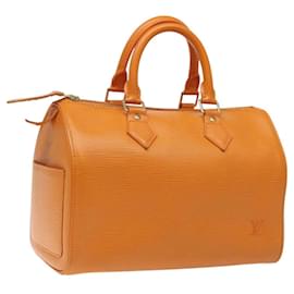 Louis Vuitton-LOUIS VUITTON Epi Speedy 25 Hand Bag Orange Mandarin M5903H LV Auth EC1030-Orange,Grey
