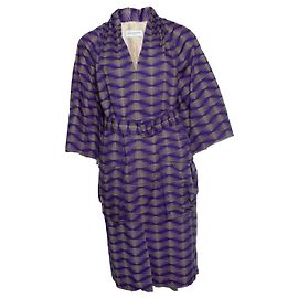 Vestido mini de popeline estampada Tanisha de Dries van Noten Roxo