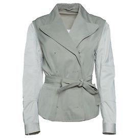 Dries van Noten, blazer trench coat com cinto Outro