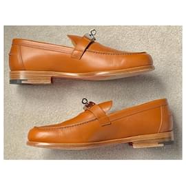 Hermès-Destin Moccasin HERMES-Light brown