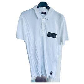 Polo Fendi de algodón blanco Blanco