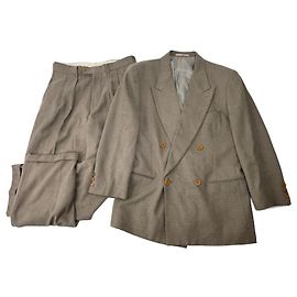 Giorgio Armani Vintage Armani Wollanzug Khaki 48/M Khaki