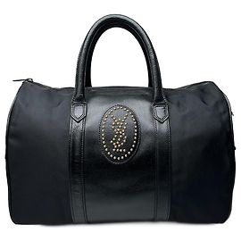 Bolsa de couro vintage Yves Saint Laurent preta Preto