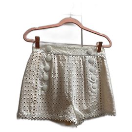 Just Cavalli White Cotton Shorts White