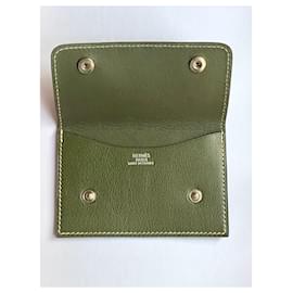 Hermès-Hermès card holder-Khaki