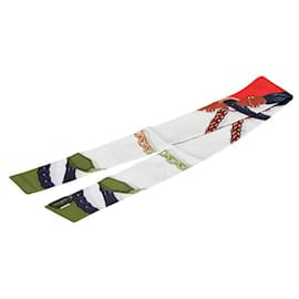 Louis Vuitton-Louis Vuitton Silk Bandeau Scarf MP1825-Red