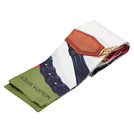 Louis Vuitton-Louis Vuitton Silk Bandeau Scarf MP1825-Red