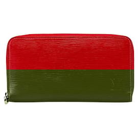 Louis Vuitton-Louis Vuitton Epi Zippy Wallet Red Leather-Red