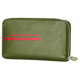 Louis Vuitton-Louis Vuitton Epi Zippy Wallet Red Leather-Red
