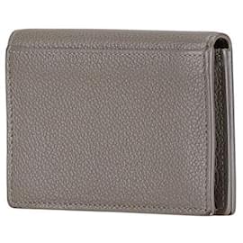 Yves Saint Laurent-Yves Saint Laurent Leather Card Case 468994-Grey