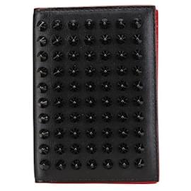 Christian Louboutin-Christian Louboutin Leather Studded Card Case-Black