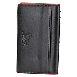 Christian Louboutin-Christian Louboutin Leather Studded Card Case-Black