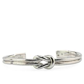 Gucci-Gucci Silver Knot Bangle SV925-Silvery,Metallic