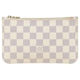 Louis Vuitton-Louis Vuitton Damier Azur Neverfull PM Pouch-White