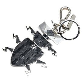 Fendi Metal Lizard Bag Bugs Monstre Charm Noir