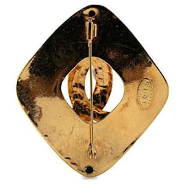 Chanel-Chanel Vintage Coco Mark Brooch Gold-Golden,Metallic