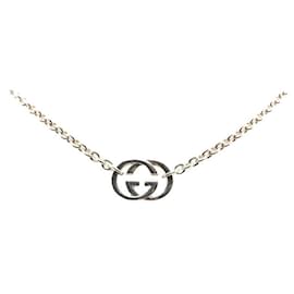Gucci-Gucci Interlocking G Silver Necklace-Silvery,Metallic