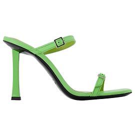 By Far Flick Mule - De longe - Verde - Couro Verde