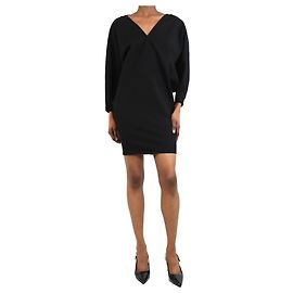 Rick Owens Vestido mini preto com mangas morcego - UK 8 Preto