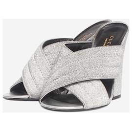 Gucci-Silver lurex heels - size EU 36.5 (UK 3.5)-Other