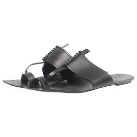 Saint Laurent Sandali in pelle nera con cinturini - taglia EU 39 Nero