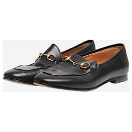 Gucci-Black Horsebit loafers - size EU 38-Black