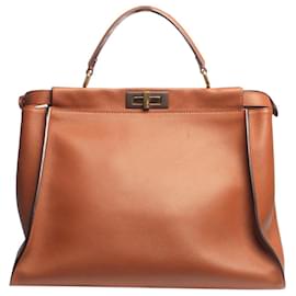 Fendi-Sac Peekaboo tan-Marron