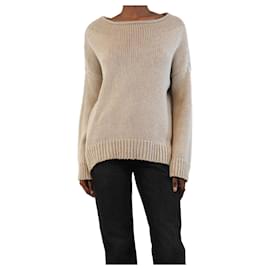 Autre Marque-Bamford Oatmeal boat-neck jumper - size XS-Other