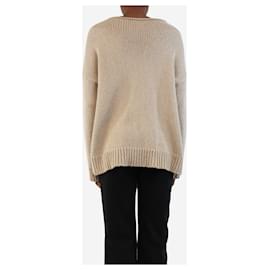 Autre Marque-Bamford Oatmeal boat-neck jumper - size XS-Other